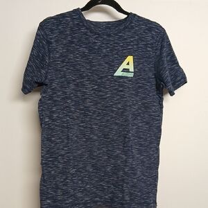 Aeropostale Heathered Blue Stretch Tee